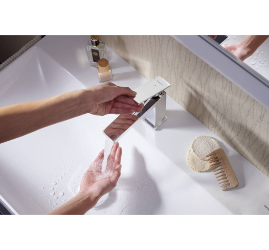 Змішувач hansgrohe Tecturis E для раковини з зливним гарнітуром, хром 73010000