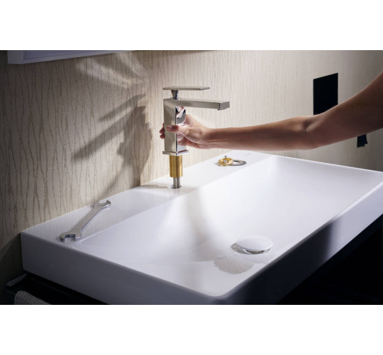 Змішувач hansgrohe Tecturis E для раковини з зливним гарнітуром, хром 73010000