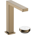 Смеситель hansgrohe Tecturis E CoolStart EcoSmart+ для раковины со сливным гарнитуром, бронза 73053140