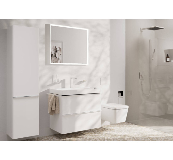 Смеситель hansgrohe Tecturis E CoolStart EcoSmart+ для раковины со сливным гарнитуром, бронза 73053140