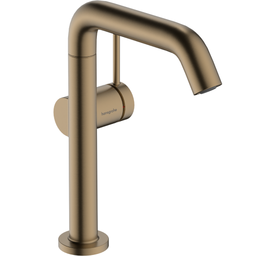 Змішувач hansgrohe Tecturis S CoolStart EcoSmart+ для раковини з зливним гарнитуром, бронза 73360140