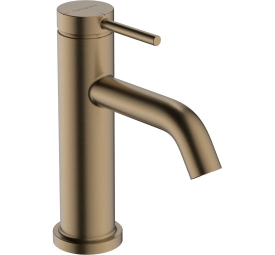 Смеситель hansgrohe Tecturis S CoolStart EcoSmart+ для раковины без сливного гарнитура, бронза 73301140