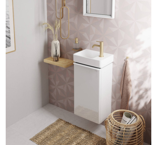 Смеситель hansgrohe Tecturis S CoolStart EcoSmart+ для раковины без сливного гарнитура, бронза 73301140