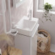 Смеситель hansgrohe Tecturis S CoolStart EcoSmart+ для раковины без сливного гарнитура, белый матовый 73301700