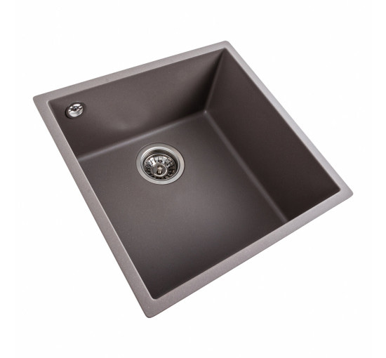 Гранітна мийка для кухні Platinum 4040 RUBA матова Дюна