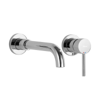 Змішувач для раковини (умивальника) REA LUNGO LONG CHROM + BOX хром прихованого монтажу