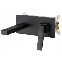 змішувач для умивальника Rea Sonic чорний, матовий (REA-B0181)