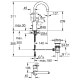 Змішувач для раковини Grohe BauLoop L-Size 23763000