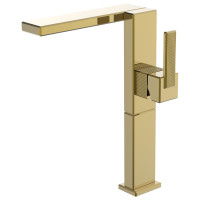 Змішувач для умивальника із високим виливом IMPRESE DEIRA золото латунь ZMK112009011