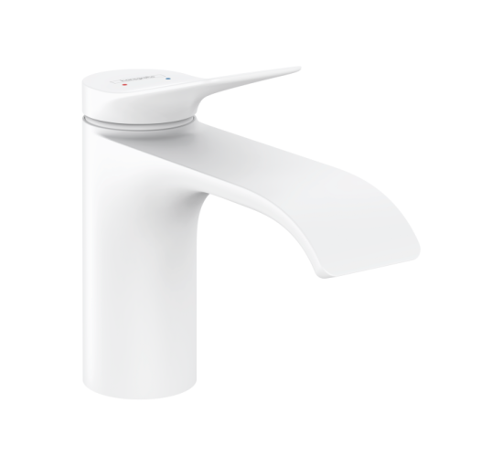 Смеситель Hansgrohe Vivenis 80 для умывальника с донным клапаном pop-up. Matt White (75010700)