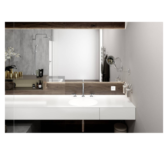 Смеситель Hansgrohe Vernis Blend для умывальника на 3 отверстия с донным клапаном pop-up. Matt Black (71553670)