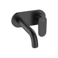 Смеситель Hansgrohe Vernis Blend для раковины со стены скрытого монтажа 205 мм Matt Black (71576670)