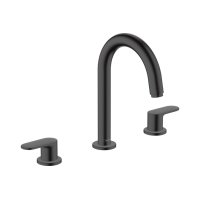 Смеситель Hansgrohe Vernis Blend для умывальника на 3 отверстия с донным клапаном pop-up. Matt Black (71553670)