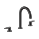 Смеситель Hansgrohe Vernis Blend для умывальника на 3 отверстия с донным клапаном pop-up. Matt Black (71553670)
