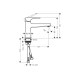 Смеситель Hansgrohe Metropol 100 (157) для умывальника (32502000) гарнитура push-open