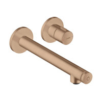 Смеситель Axor Uno Select для раковины из стены, излив 220 мм Brushed Red Gold (45113310)