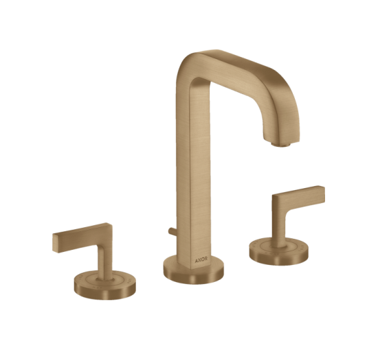 Смеситель Axor Citterio 170/140 для раковины на 3 отверстия Brushed Bronze 39135140