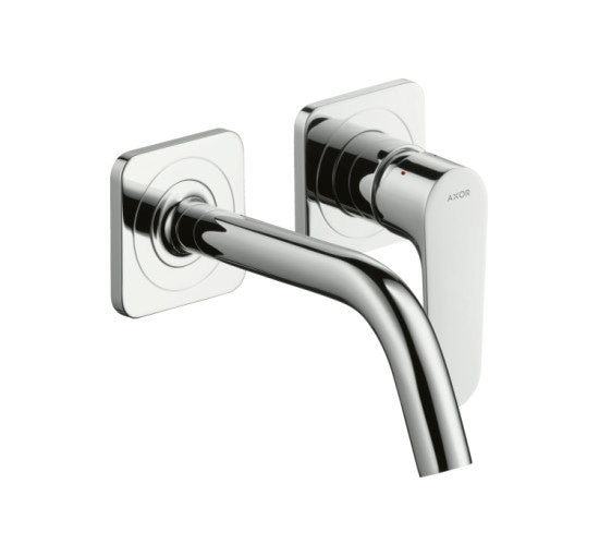 Змішувач Axor Citterio M для раковини зі стіни на 2 отвори, вилив 167 мм 34113000 Chrome