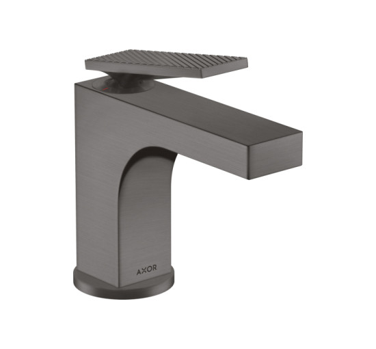 Змішувач Axor Citterio 90 Lever rhombic cut для раковини pop-up, Brushed Black Chrome 39001340