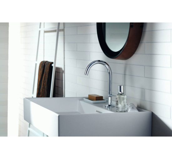 Змішувач Axor One Select 170 для умивальника з донним клапаном push-open. Matt Black (48020670)
