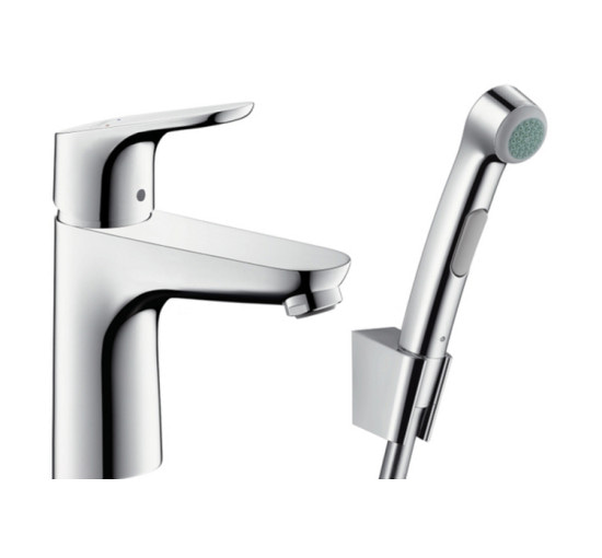 Змішувач Hansgrohe Focus E 100 для умивальника з гігієнічною лійкою (31927000)