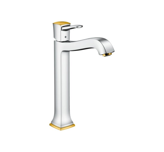 Змішувач Hansgrohe Metropol Classic 260 для умивальника з донним клапаном, колірChrome/Gold Optic (31303090)