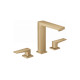 Смеситель Hansgrohe Metropol 160 для умывальника на 3 отверстия Brushed Bronze (32515140)
