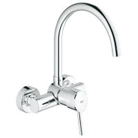 Змішувач одноважільний настінного монтажу GROHE Concetto хром латунь 32667001