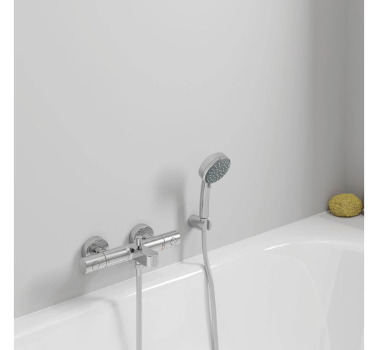 Смеситель для ванной с термостатом GROHE QuickFix Precision Get хром латунь 34774000