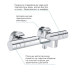 Смеситель для ванной с термостатом GROHE QuickFix Precision Get хром латунь 34774000