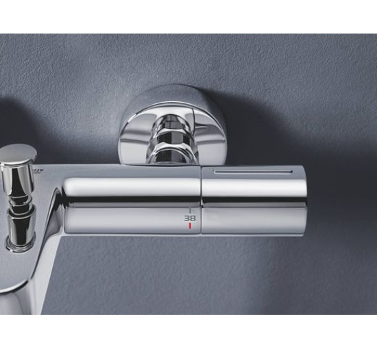 Смеситель для ванной с термостатом GROHE QuickFix Precision Get хром латунь 34774000