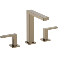 Смеситель hansgrohe Tecturis E для раковины со сливным гарнитуром, бронза 73030140