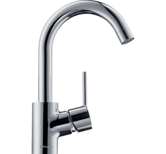 Змішувач hansgrohe Talis S для раковини з поворотним виливом та зливним гарнітуром, хром 32070000