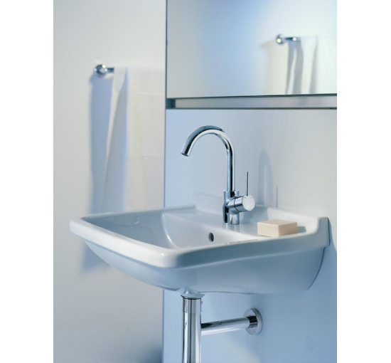 Змішувач hansgrohe Talis S для раковини з поворотним виливом та зливним гарнітуром, хром 32070000
