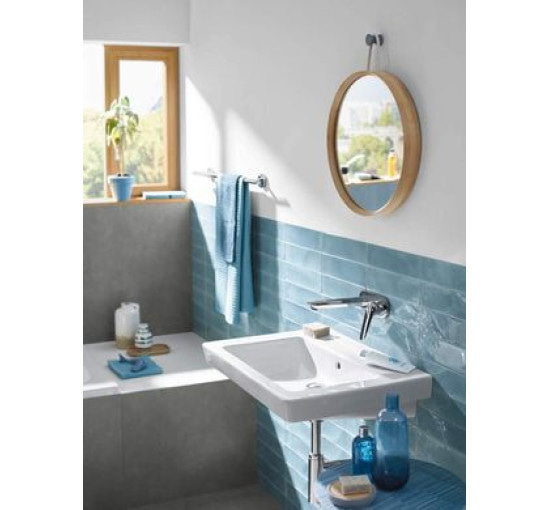 Змішувач для умивальника одноважільний настінного монтажу HANSGROHE Novus хром латунь 71127180
