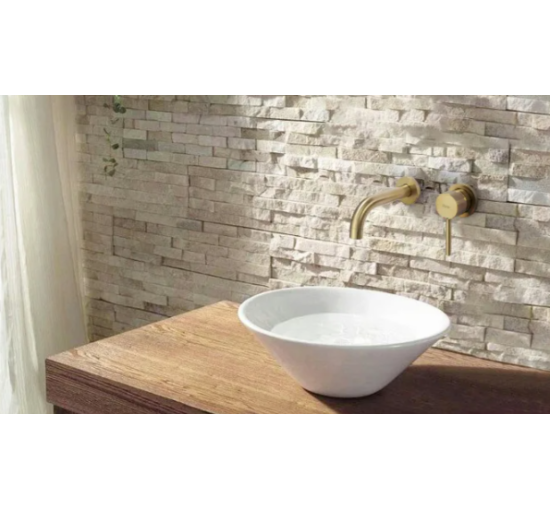 Змішувач для раковини (умивальника) REA LUNGO BRUSHED GOLD прихованого монтажу