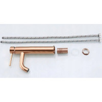 змішувач для умивальника Rea Lungo rose gold високий (REA-B6321)
