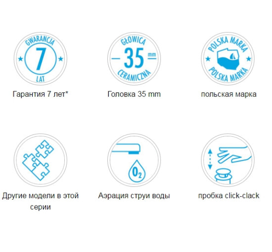 Змішувач для раковини Deante Chaber (BGC 021M)