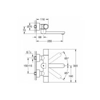 Смеситель для раковины термостатический бесконтактный Grohe Eurosmart Cosmopolitan 36455000