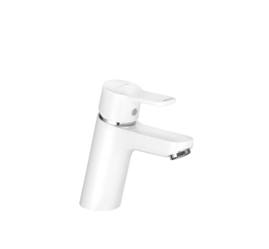 Змішувач для умивальника Kludi Pure Easy 70 білий/хром , без д/к (370289165)