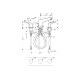 Змішувач Hansgrohe Focus E 100 для умивальника на 3 отвори Chrome (31937000)