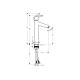 Смеситель Hansgrohe Talis S 190 для умывальника без донного клапана (72032000)