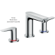 Смеситель Hansgrohe Talis E для умывальника на 3 отверстия Matt Black (71733670)