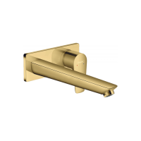 Смеситель Hansgrohe Talis E для раковины со стены скрытого монтажа 225 мм Polished Gold Optic (71734990)