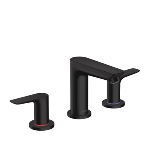 Смеситель Hansgrohe Talis E для умывальника на 3 отверстия Matt Black (71733670)