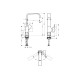Змішувач Hansgrohe Metropol 230 для умивальника Matt White (32511700)