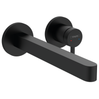 Смеситель Hansgrohe Finoris 225 для умывальника из стены Matt Black (76050670)