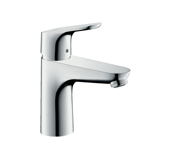 Смеситель Hansgrohe Focus E 100 для умывальника LowFlow 3.5 л/мин без донного клапана (31513000)