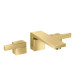Смеситель Axor Edge 190 для раковины на 3 отверстия из стены из push-open Polished Gold Optic 46060990