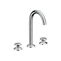 Смеситель Axor One Select 170 для умывальника на 3 отверстия с донным клапаном push-open. Chrome (48070000)